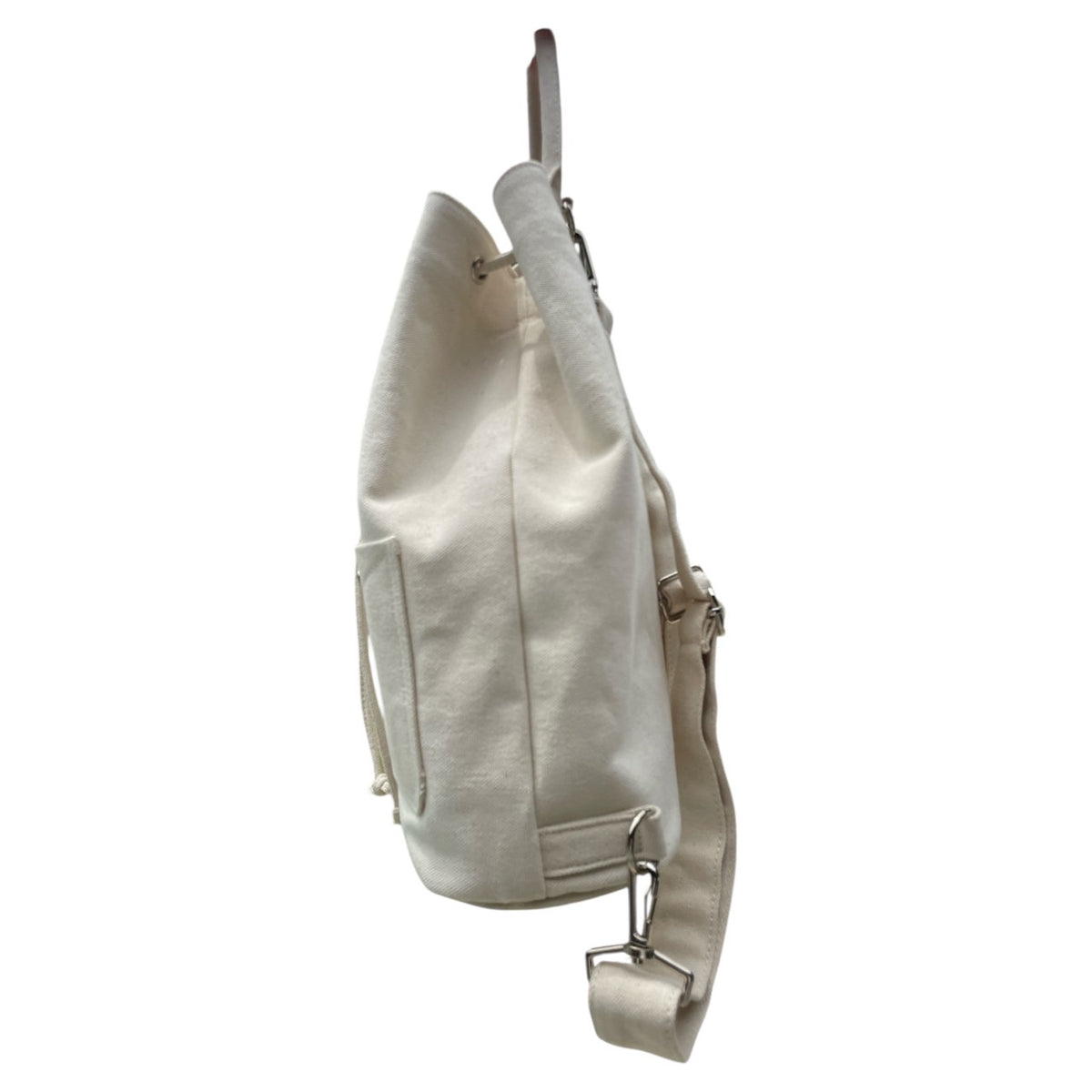 POLKA DENIM BACKPACK CANVAS WHITE – JHGR