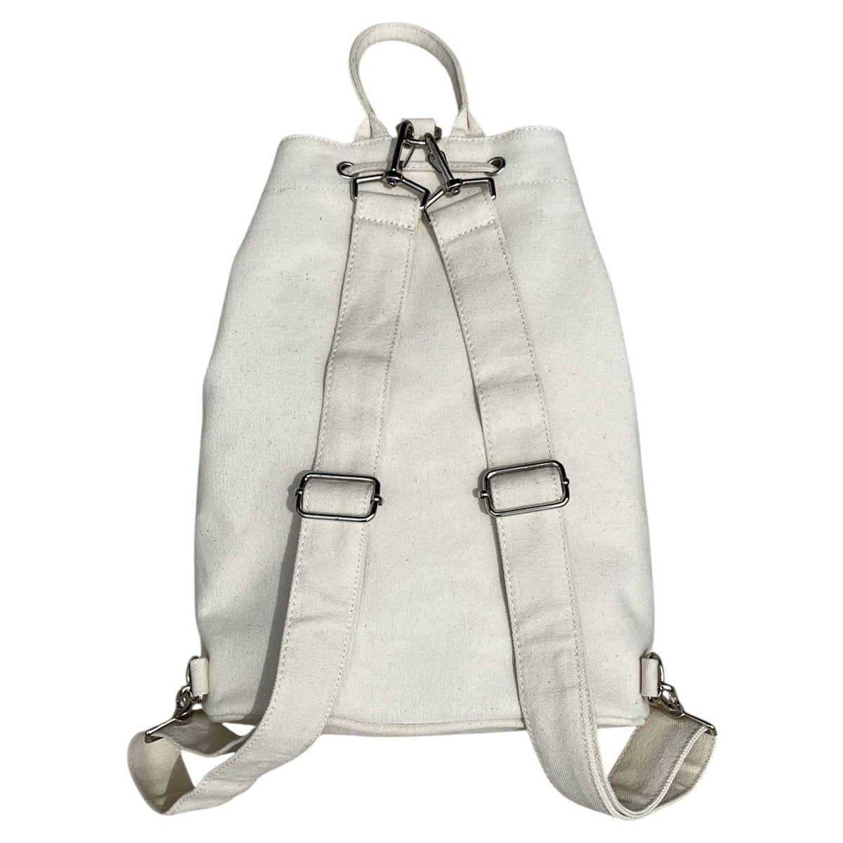 POLKA DENIM BACKPACK CANVAS WHITE – JHGR