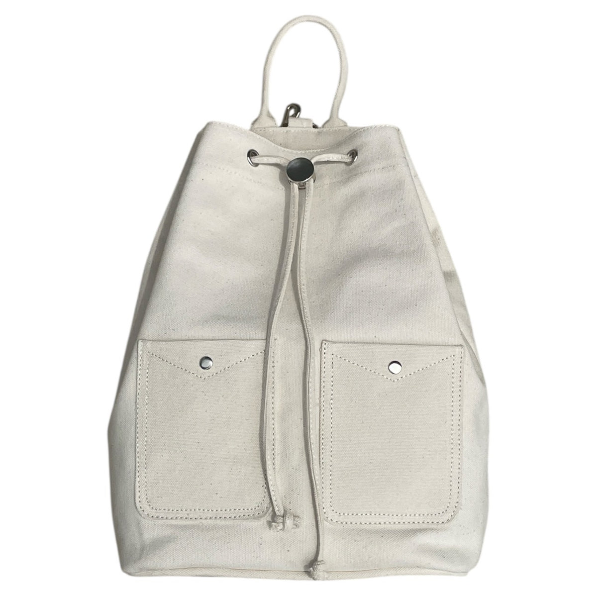 POLKA DENIM BACKPACK CANVAS WHITE – JHGR
