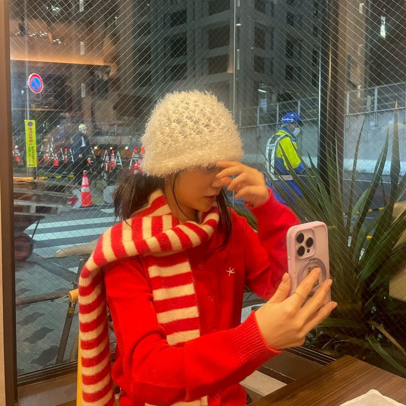 Cozy Point Muffler Candy Cane