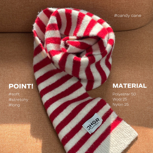 Cozy Point Muffler Candy Cane
